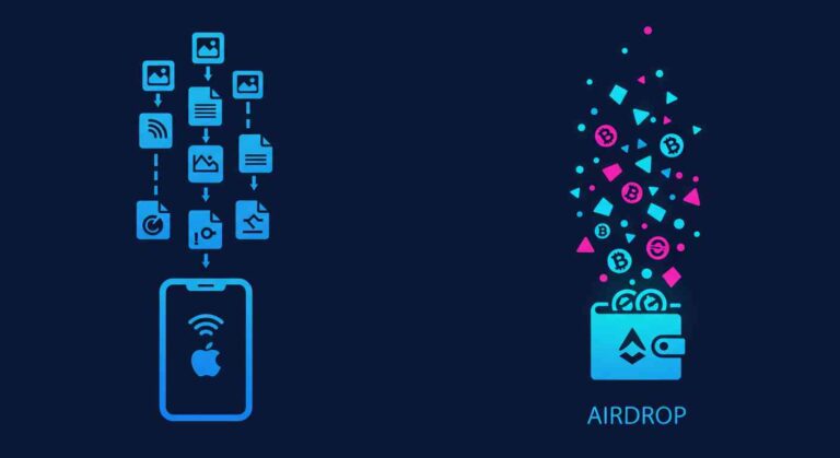 Ảnh minh họa cho Airdrop là gì và cách phân biệt giữa crypto và apple