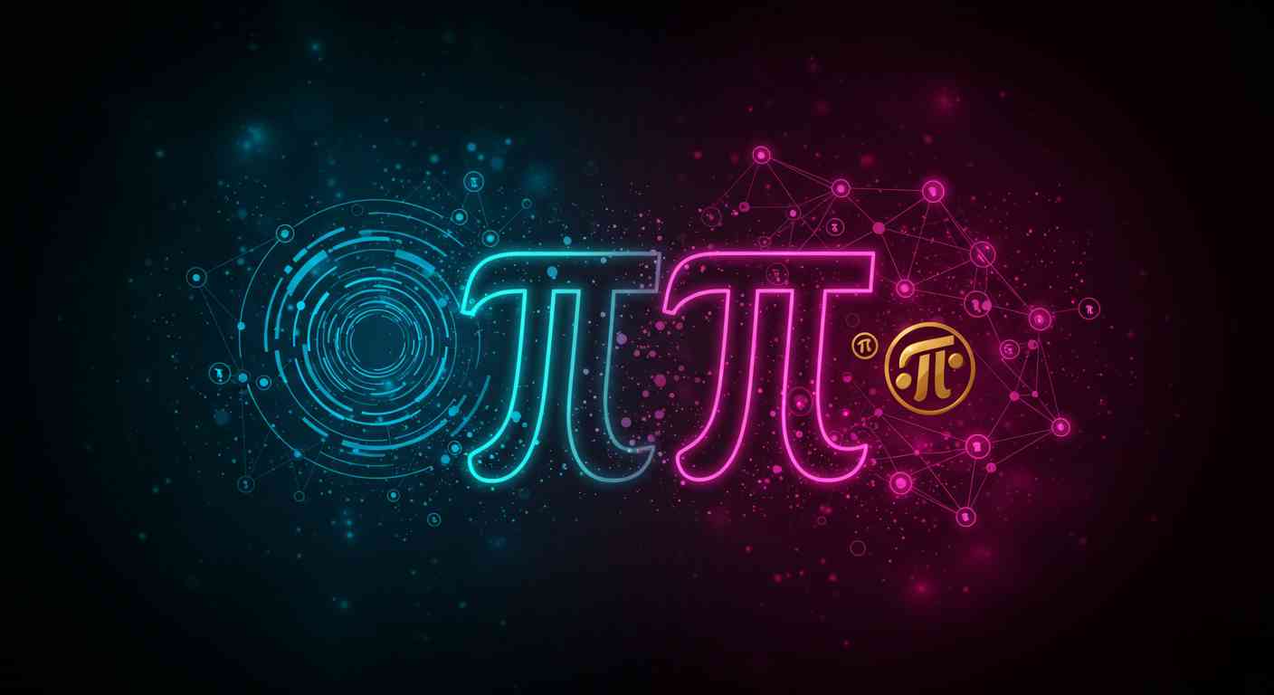 Phân biệt giữa hằng số pi và đồng tiền pi network