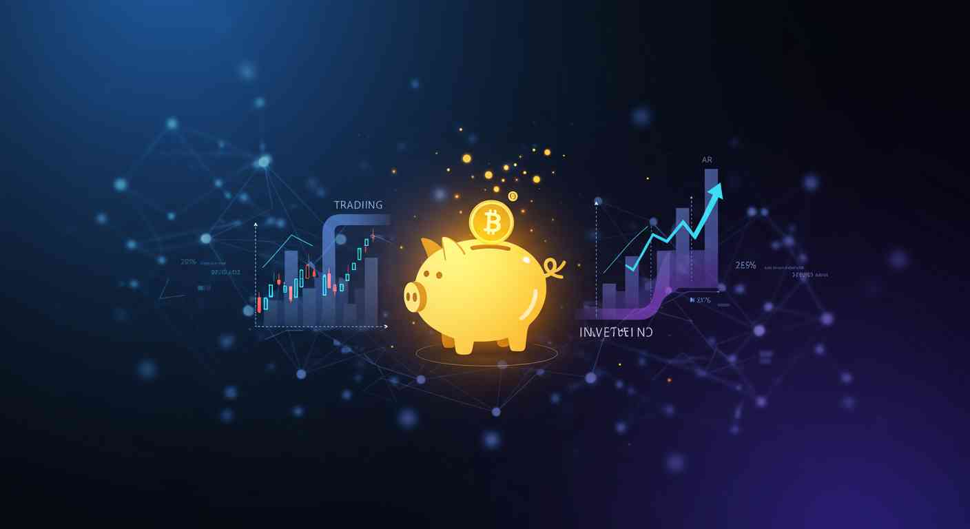 Tích lũy bitcoin qua giao dịch và đầu tư